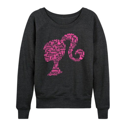 【送料無料】 ライセンス キャラクター レディース Tシャツ トップス Women's Barbie Lifestyle Graphic Fleece Heather Charcoal 【送料無料】 ライセンス キャラクター レディース Tシャツ トップス Women's Barbie Lifestyle Graphic Fleece Heather Charcoal