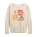 【送料無料】 ライセンス キャラクター レディース Tシャツ トップス Women's Autumn Radial Design Slouchy Graphic Sweatshirt Beige(4)