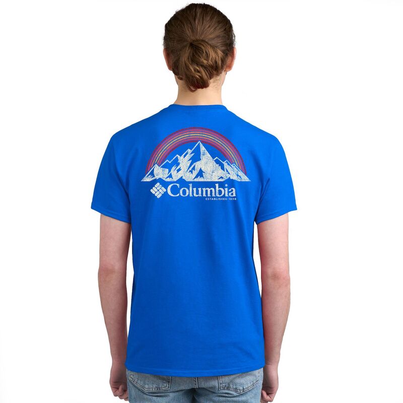 【送料無料】 コロンビア メンズ Tシャツ トップス Men's Columbia Short Sleeve Graphic Tee Vivid Blue Mountain