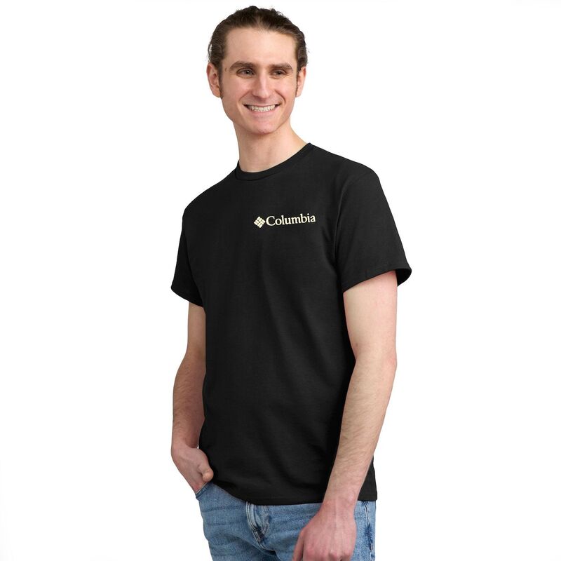 【送料無料】 コロンビア メンズ Tシャツ トップス Men's Columbia Short Sleeve Graphic Tee Vivid Blue Mountain