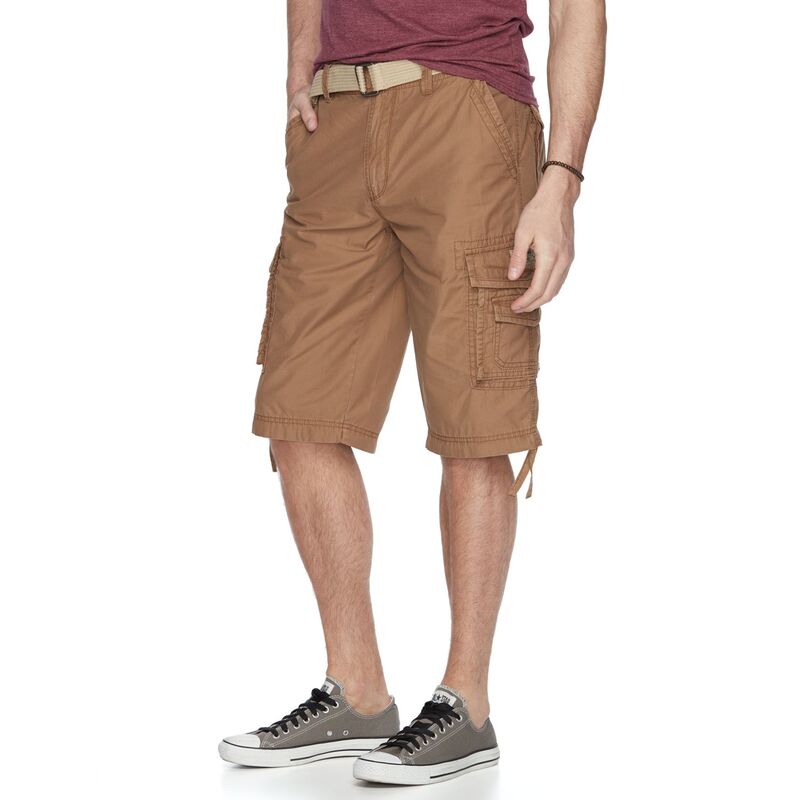 【送料無料】 ユニオンベイ メンズ ハーフパンツ・ショーツ ボトムス Men's Unionbay Cordova Messenger Belted Cargo Shorts Field