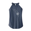 【送料無料】 ライセンス キャラクター レディース Tシャツ トップス Juniors' Dandelion Seeds High Neck Tank Top Blue
