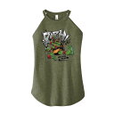 【送料無料】 ライセンス キャラクター レディース Tシャツ トップス Juniors' TMNT Teenage Mutant Ninja Turtles Mutant Mayhem Raph High Neck Graphic Tank Top Green(4)