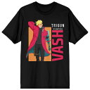 【送料無料】 ライセンス キャラクター レディース Tシャツ トップス Juniors' Trigun Stampede Vash Graphic Tee Black