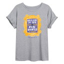【送料無料】 ライセンス キャラクター レディース Tシャツ トップス Juniors' Friends Welcome To The Real World F...