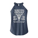 【送料無料】 ライセンス キャラクター レディース Tシャツ トップス Juniors' Texas High Neck Graphic Tank Top Blue(4)