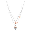 【送料無料】 ディズニー レディース ネックレス・チョーカー・ペンダントトップ アクセサリー Disney's Minnie Mouse 14k Rose Go...