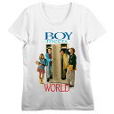 【送料無料】 ライセンス キャラクター レディース Tシャツ トップス Juniors' Boy Meet World Wardrobe Graphic Tee...