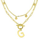 【送料無料】 アドニア レディース ネックレス・チョーカー・ペンダントトップ アクセサリー Adornia 14k Gold Plated Layered In...