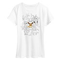 【送料無料】 ライセンス キャラクター レディース Tシャツ トップス Women's Pokemon Eevee Group Graphic Tee White