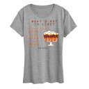 【送料無料】 ライセンス キャラクター レディース Tシャツ トップス Women's Friends What's Not To Like Graphic Tee Heather Gray|詳細画像