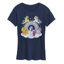 【送料無料】 ライセンス キャラクター レディース Tシャツ トップス Women's My Little Pony Character Group Graphic Tee Navy(4)