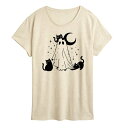 【送料無料】 アンブランデッド レディース Tシャツ トップス Women's Ghost and Cats Graphic Tee Beige