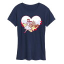 【送料無料】 ライセンス キャラクター レディース Tシャツ トップス Women's Wizard of Oz Dorothy And Toto Graphic Tee Navy