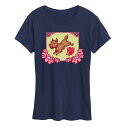 【送料無料】 ライセンス キャラクター レディース Tシャツ トップス Women's Wizard of Oz Toto Frame Graphic Tee Navy