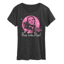 【送料無料】 ライセンス キャラクター レディース Tシャツ トップス Women's The Wizard Of Oz Run Toto Run Graphic Tee Heather Charcoal
