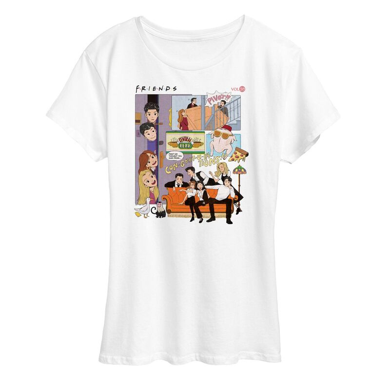 ̵ 饤 饯 ǥ T ȥåץ Women's Friends 30th Grid Graphic ...