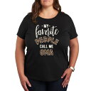 【送料無料】 アンブランデッド レディース Tシャツ トップス Plus Favorite People Oma Graphic Tee Black(4)