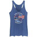 【送料無料】 ディズニー レディース Tシャツ トップス Disney's Lilo & Stitch Juniors' Our Future Is Bright Graphic Racerback Tank Royal Heather(4)