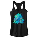【送料無料】 ライセンス キャラクター レディース Tシャツ トップス Juniors' Pokemon Northern Lights Racerback Tank Top Black