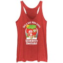 【送料無料】 ライセンス キャラクター レディース Tシャツ トップス Juniors' Strawberry Shortcake Just A Girl Who Loves Strawberry Shortcake Racerback Tank Top Red Heather