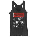 【送料無料】 ライセンス キャラクター レディース Tシャツ トップス Juniors' Dungeons & Dragons Villains Publication Racerback Tank Top Black Heather