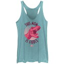【送料無料】 ライセンス キャラクター レディース Tシャツ トップス Juniors' Jurassic World 2 This Mom Is Fierce...