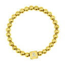 【送料無料】 アドニア レディース ブレスレット・バングル・アンクレット アクセサリー Adornia Gold Tone Initial Cubic Zirc...