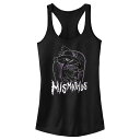 【送料無料】 ライセンス キャラクター レディース Tシャツ トップス Juniors' Pokemon Mismagius Night Racerback Tank Top Black