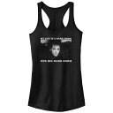 【送料無料】 ライセンス キャラクター レディース Tシャツ トップス Juniors' Beetlejuice Lydia My Life Is A Dark Room Racerback Tank Top Black(4)