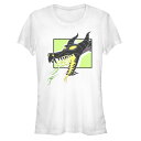 【送料無料】 ライセンス キャラクター レディース Tシャツ トップス Disney's Villains Maleficent Women's Dragon's Breath Tee White