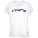 【送料無料】 アンブランデッド レディース Tシャツ トップス Juniors' Gymnastics Graphic Tee White(4)