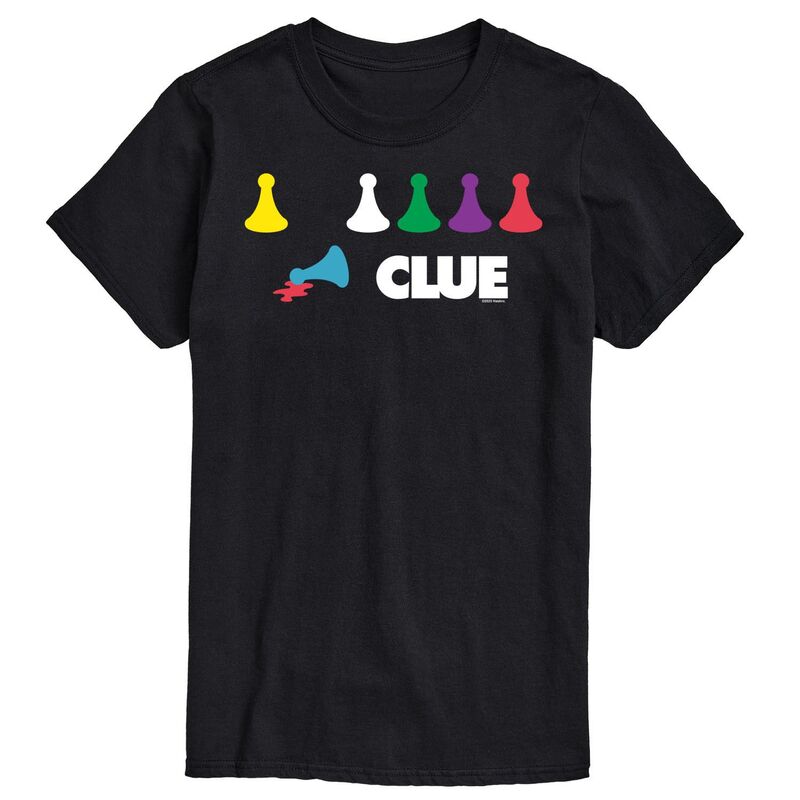 【送料無料】 ライセンス キャラクター メンズ Tシャツ トップス Men's Clue Game Pieces Graphic Tee Black