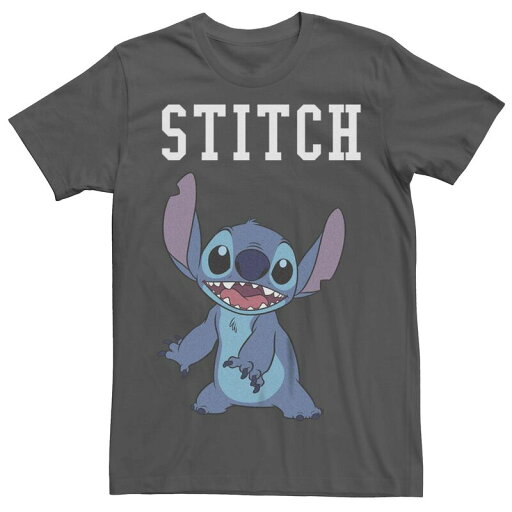 【送料無料】 ライセンス キャラクター メンズ Tシャツ トップス Disney's Lilo & Stitch Men's Cool Dude Tee Charcoal 【送料無料】 ライセンス キャラクター メンズ Tシャツ トップス Disney's Lilo & Stitch Men's Cool Dude Tee Charcoal