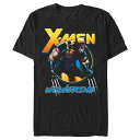 【送料無料】 ライセンス キャラクター メンズ Tシャツ トップス Men's X-Men Wolverine Angry Mood Graphic Tee Black(4)