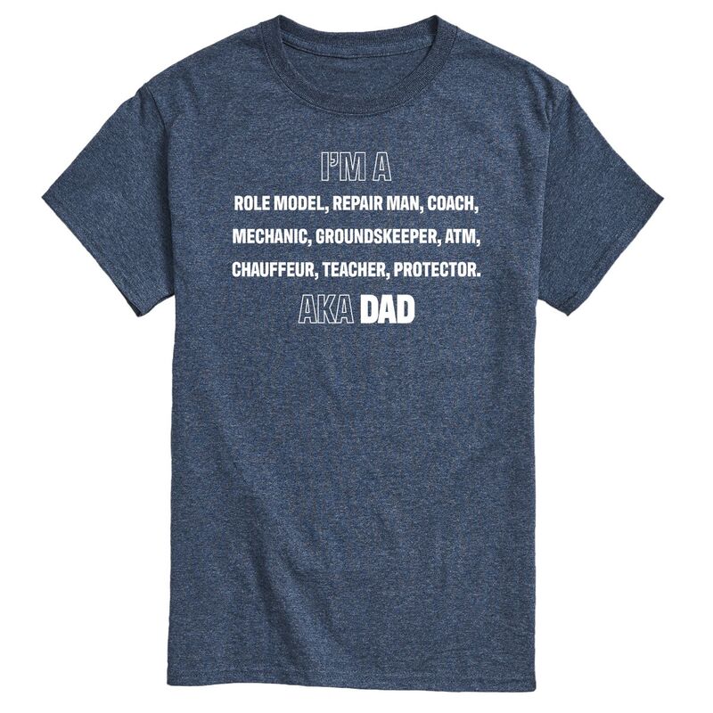 【送料無料】 ライセンス キャラクター メンズ Tシャツ トップス Men's I'm A Dad List Graphic Tee Heather Blue