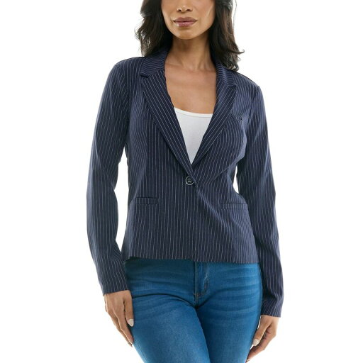 【送料無料】 ニナレオナルド レディース ジャケット・ブルゾン アウター Women's Nina Leonard Cropped Stripe Blazer Navy White 【送料無料】 ニナレオナルド レディース ジャケット・ブルゾン アウター Women's Nina Leonard Cropped Stripe Blazer Navy White