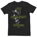 【送料無料】 ライセンス キャラクター メンズ Tシャツ トップス Men's Marvel Thor Ragnarok Hulk The True Strongest Avenger Tee Black