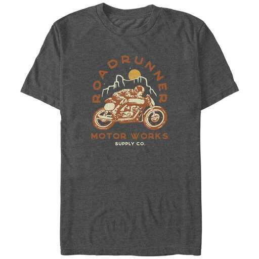 【送料無料】 アンブランデッド メンズ Tシャツ トップス Big & Tall Roadrunner Motor Works Graphic Tee Charcoal Heather 【送料無料】 アンブランデッド メンズ Tシャツ トップス Big & Tall Roadrunner Motor Works Graphic Tee Charcoal Heather