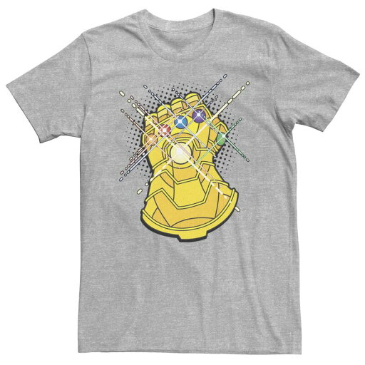 【送料無料】 マーベル メンズ Tシャツ トップス Big & Tall Marvel Avengers Infinity Gauntlet Comic Style Tee Athletic Heather 【送料無料】 マーベル メンズ Tシャツ トップス Big & Tall Marvel Avengers Infinity Gauntlet Comic Style Tee Athletic Heather