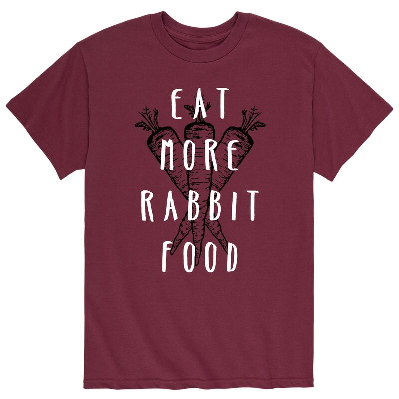 【送料無料】 ライセンス キャラクター メンズ Tシャツ トップス Men's Eat More Rabbit Food Tee Red