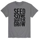 【送料無料】 ライセンス キャラクター メンズ Tシャツ トップス Men's Seed Sow Water Grow Tee Gray(4)