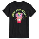 【送料無料】 ライセンス キャラクター メンズ Tシャツ トップス Men's Care Bears Cute But Weird Graphic Tee Black(4)
