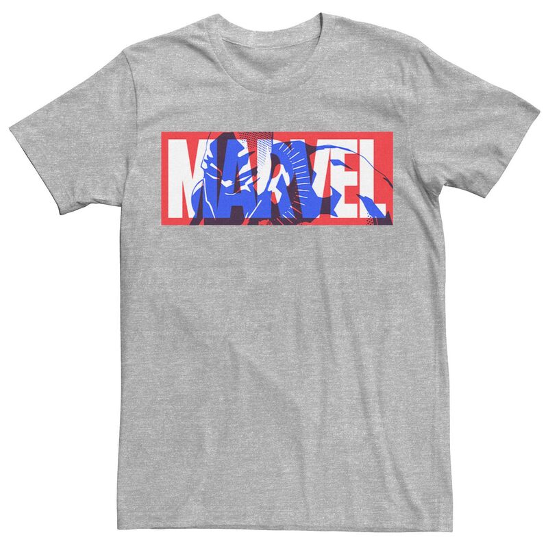 【送料無料】 マーベル メンズ Tシャツ トップス Men's Marvel Black Panther Large Classic Movie Logo Tee Athletic Heather