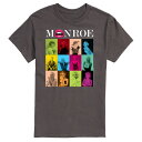 【送料無料】 ライセンス キャラクター メンズ Tシャツ トップス Men's Marilyn Monroe Photo Grid Tee Charcoal(4)