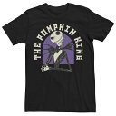 【送料無料】 ライセンス キャラクター メンズ Tシャツ トップス Disney's Nightmare Before Christmas Men's Jack The Pumpkin King Graphic Tee Black(4)