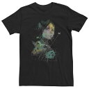 【送料無料】 スター ウォーズ メンズ Tシャツ トップス Big & Tall Star Wars Jyn Erso Space Lines Rogue One Tee Black