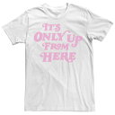 【送料無料】 ライセンス キャラクター メンズ Tシャツ トップス Men's Trendy Only Up Text Tee White(4)