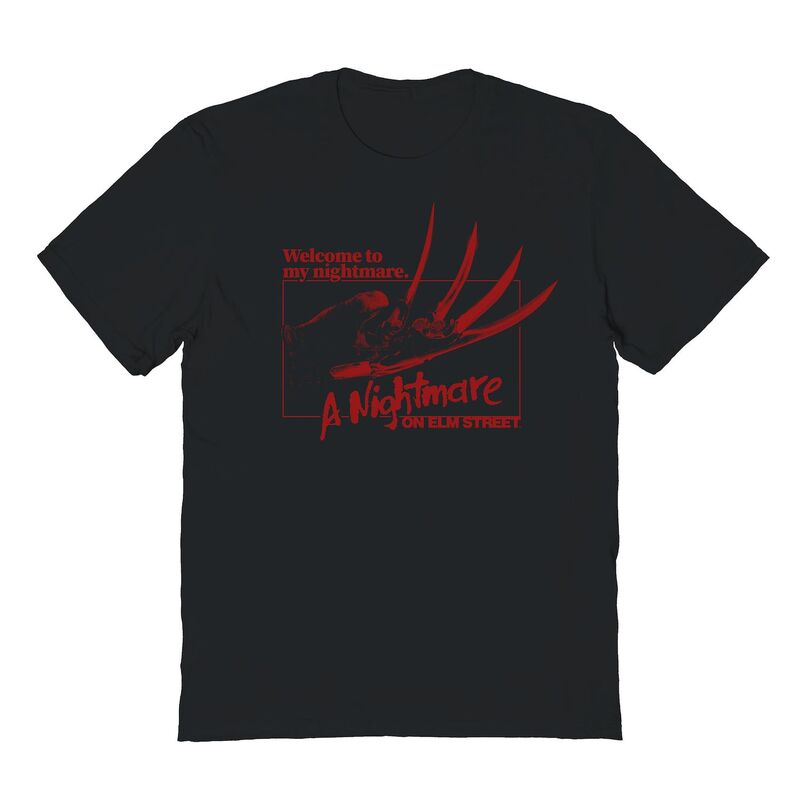 【送料無料】 ライセンス キャラクター メンズ Tシャツ トップス Men's Welcome To My Nightmare Horror Graphic Tee Black