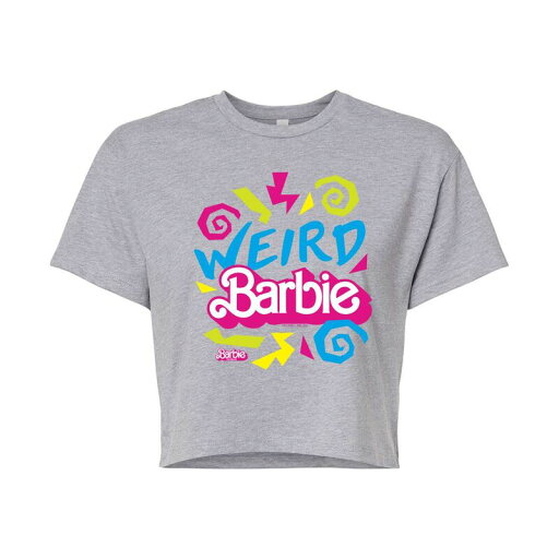 【送料無料】 ライセンス キャラクター レディース Tシャツ トップス Juniors' Barbie The Movie Weird Barbie Graphic Tee Heather Gray 【送料無料】 ライセンス キャラクター レディース Tシャツ トップス Juniors' Barbie The Movie Weird Barbie Graphic Tee Heather Gray